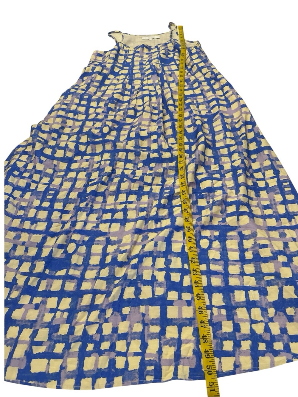 Hunter Bell Rivers Dress “Cobblestone” Silk Blend Midi Maxi Dress M - Picture 10 of 11